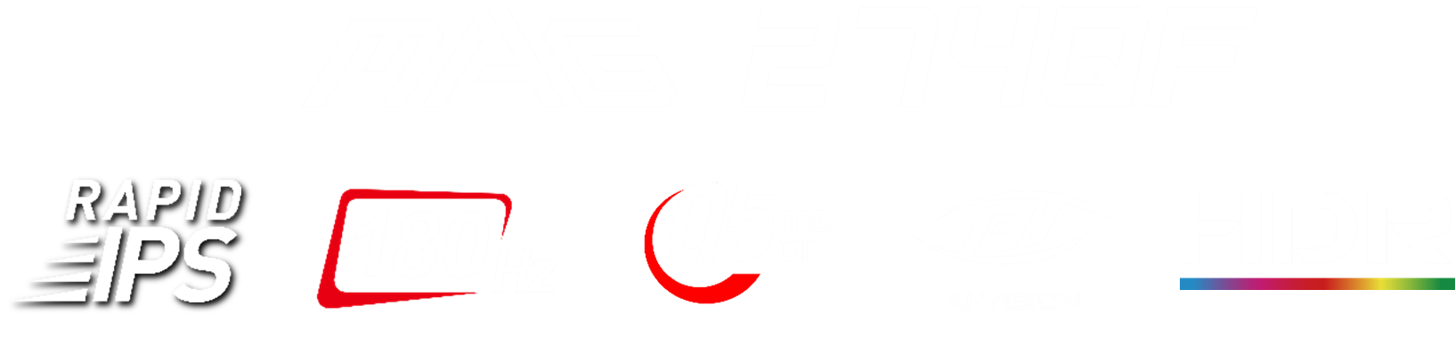 MAG 274QF Title and feature icons